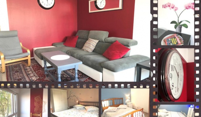 BedinReims "burgundy bottle" free parking and wifi free ideal 4 à 8 Adultes