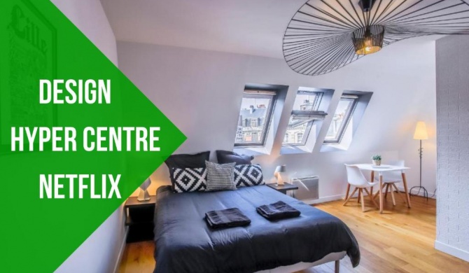 Appartement Design Hyper Centre Lille - NETFLIX wifi Fibre - Parking