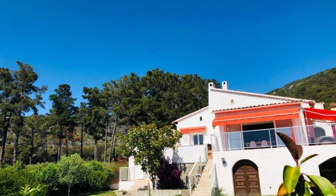 Charmante villa 2 chambres avec magnifique vue mer et piscine, Sagone, Corse